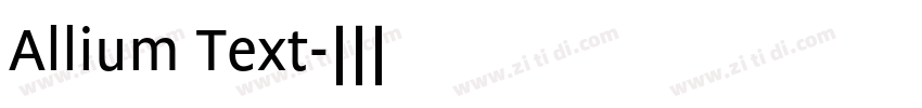 Allium Text字体转换